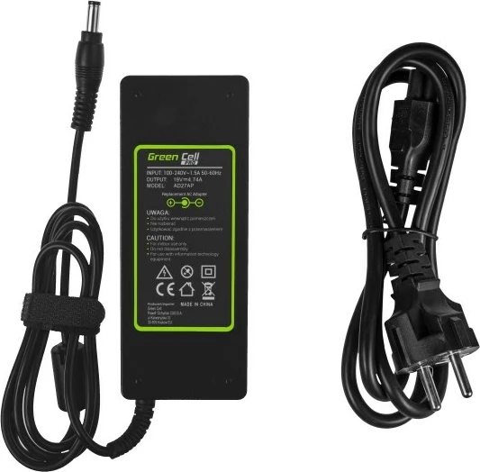 Polnilec za prenosnik 90 W, črn, Green Cell AD27AP