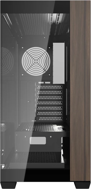Računalniško ohišje Darkflash DS900W, Midi Tower ATX/M-ATX/ITX, brez ventilatorjev, kaljeno steklo, USB Type‑C, črn