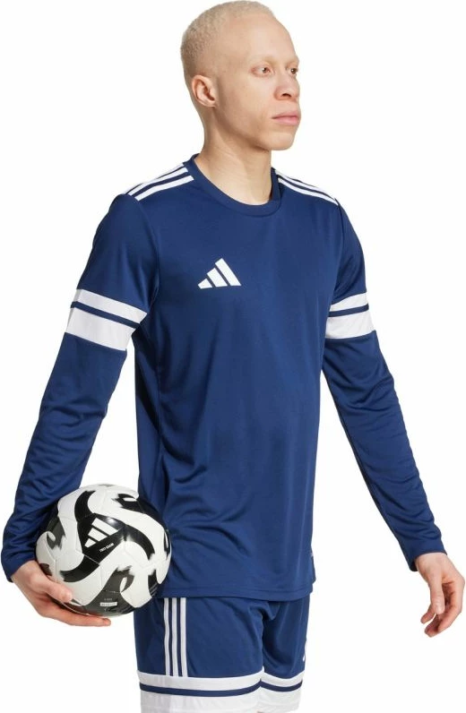 Majica z dolgimi rokavi za moške adidas, navy blue