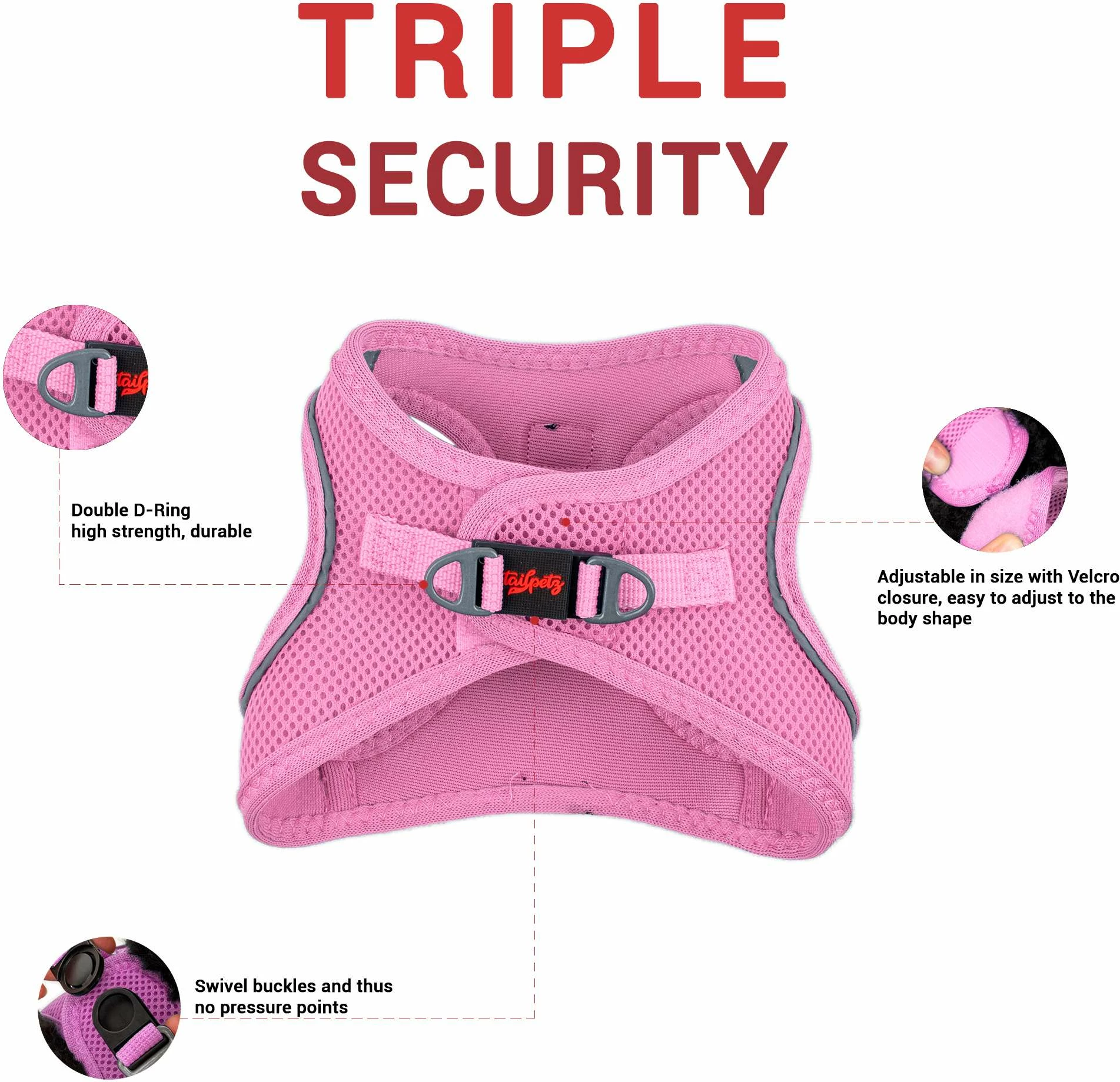 Oprsnik za psa, lilasto, Air-Mesh - Paws & Whiskers