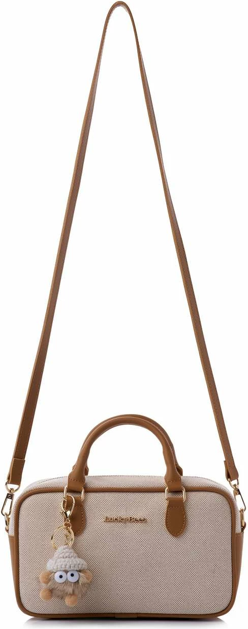 Torba za ramo Lucky Bees, tan, roza