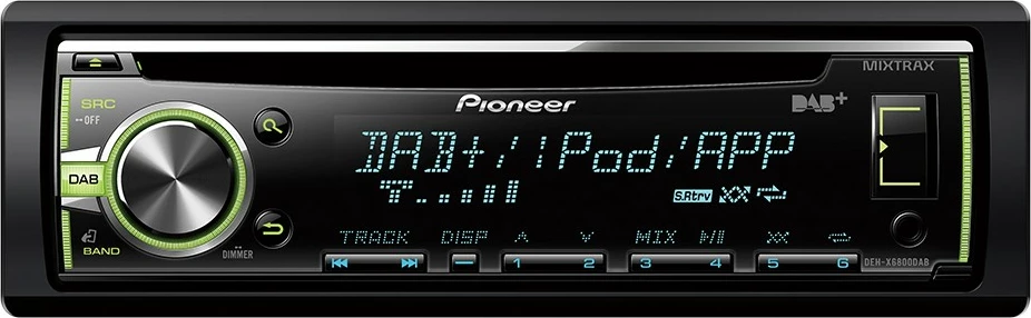 Radio za avto DAB/DAB+ Pioneer DEH-X6800DAB, USB, iPod/APP, črn