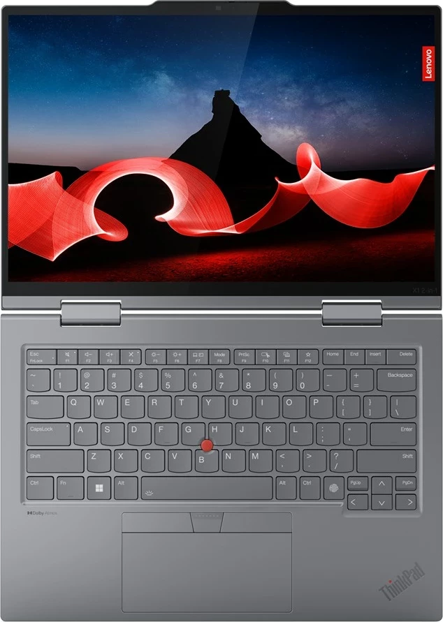 Hibridni prenosnik 2-v-1 14" WUXGA na dotik, Intel Core Ultra 7 155U, 16 GB RAM, 1 TB SSD, siv – Lenovo ThinkPad X1 Gen 9