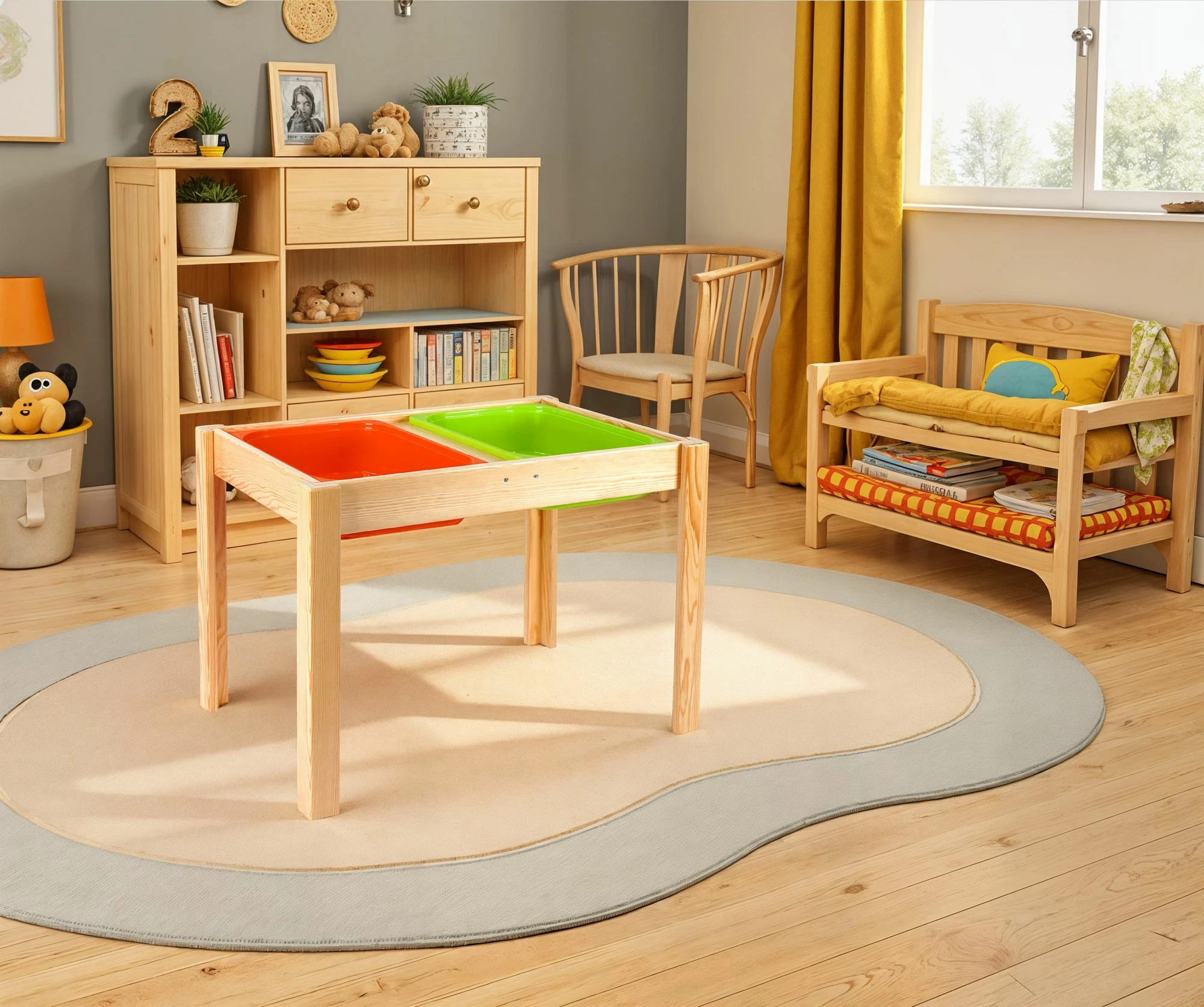 Otroška mizica Skye Decor BLTYZ-AKTV020, barva hrasta