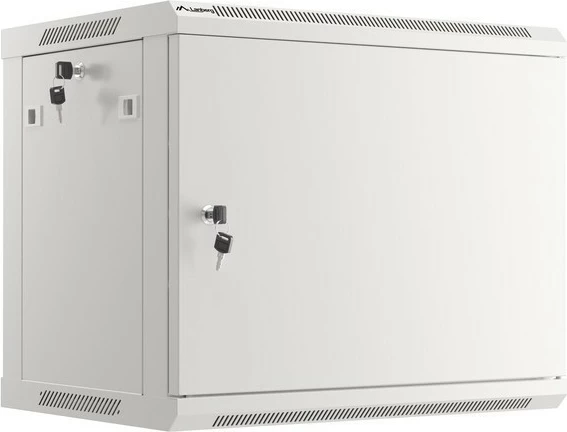Stenski omrežni kabinet 9U, 600x450 mm, siv - Lanberg WF01-6409-00S