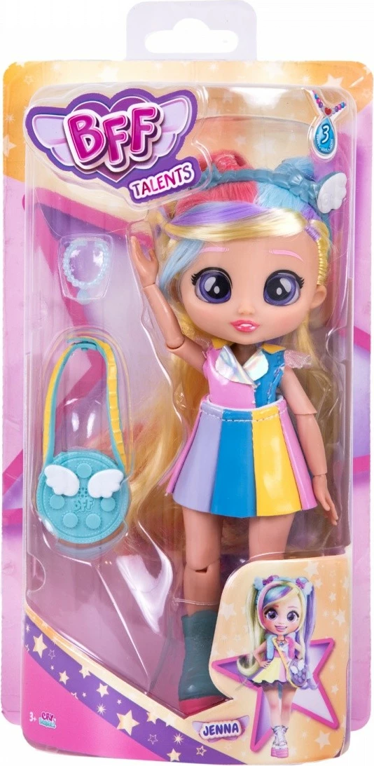 Igralka Jenna, Cry Babies BFF, Tm Toys, 20 cm, večbarvna
