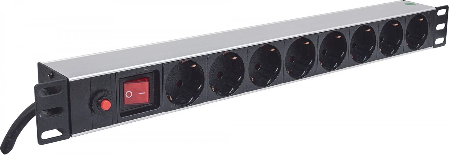 Razdelilnik napajanja (PDU) za ohišje 1U, Intellinet, črn