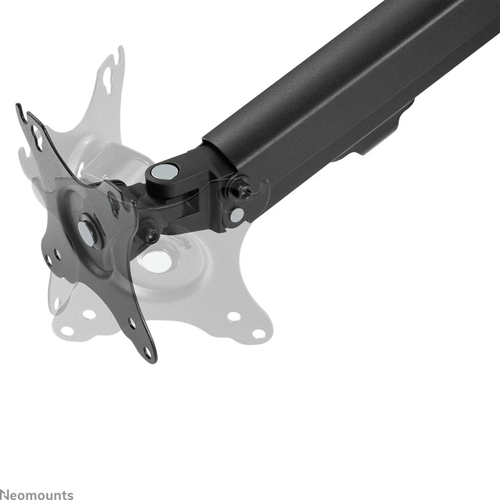 Nosilec za dva monitorja Neomounts FPMA-D650DBLACK, 17–27 palcev, nastavljiva višina z gas spring, črn