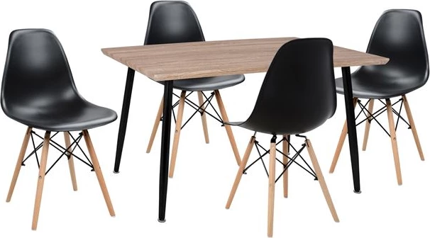 Set jedilna miza 5 kosov FH10349.01 miza in stoli Twist 120x70x76,5 cm