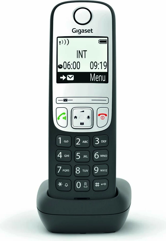 Brezžični telefon - dodatna slušalka z polnilcem Gigaset A690HX, črno/srebrna