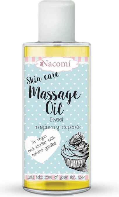 Masažno olje z vonjem maline Nacomi Raspberry Cupcake 50 ml