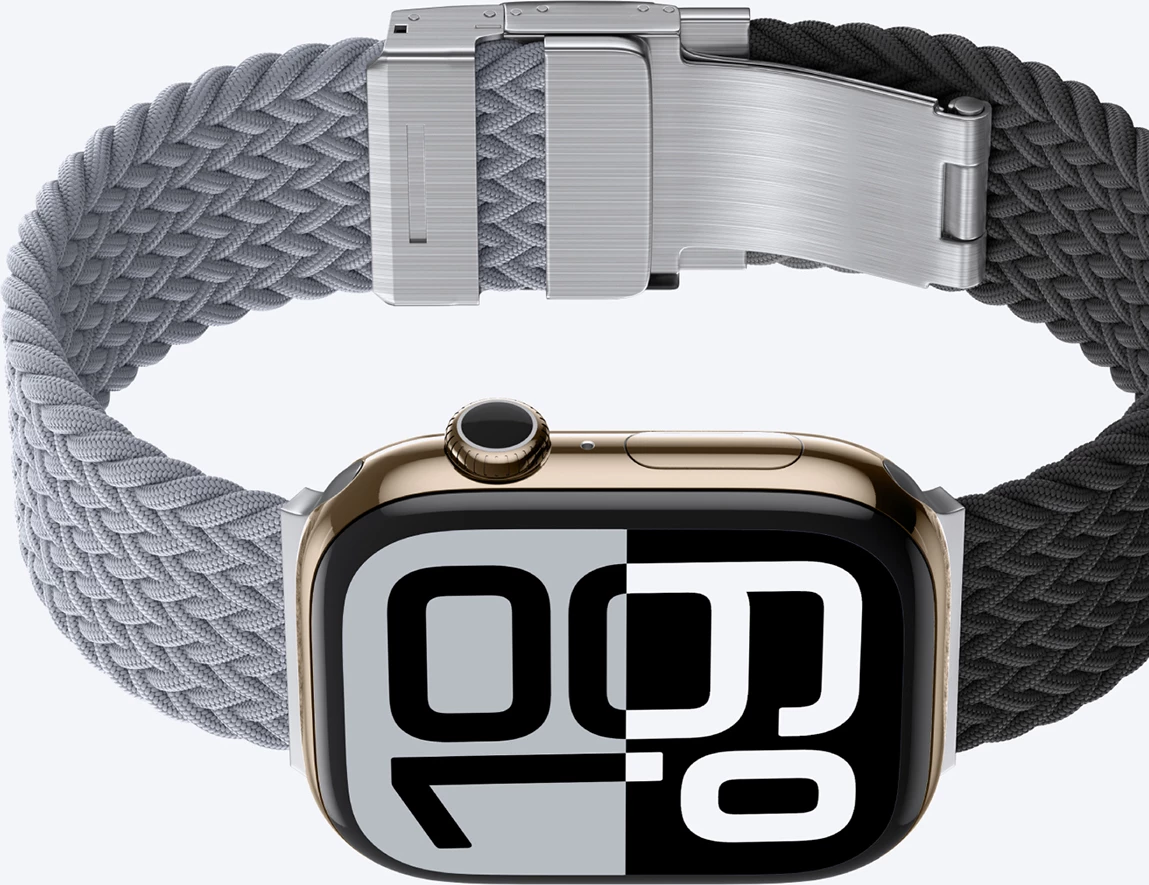 Set dveh paščkov Blend Band za Apple Watch 45/46/49 mm, AmazingThing, siv-črn/siv