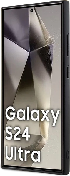 Zaščitni ovitek Ferrari Hot Stamp V Lines MagSafe za Samsung Galaxy S24 Ultra, črn