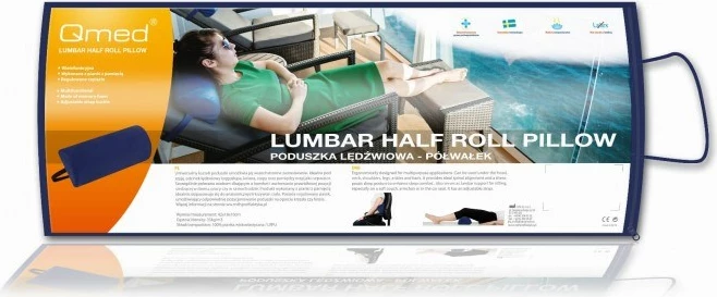 Ledvena blazina polvalj MDH LUMBAR HALF ROLL, granatna