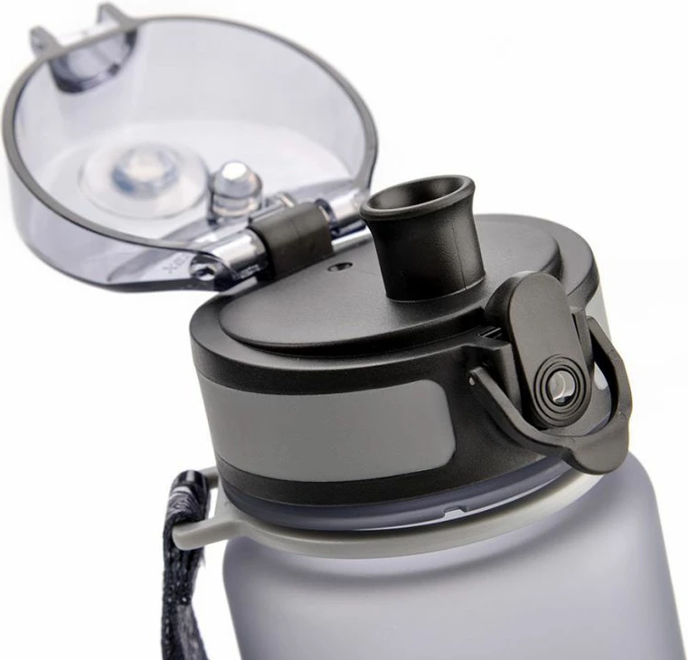 Voda steklenica 650 ml za turizem/na prostem, Meteor, siva/srebrna