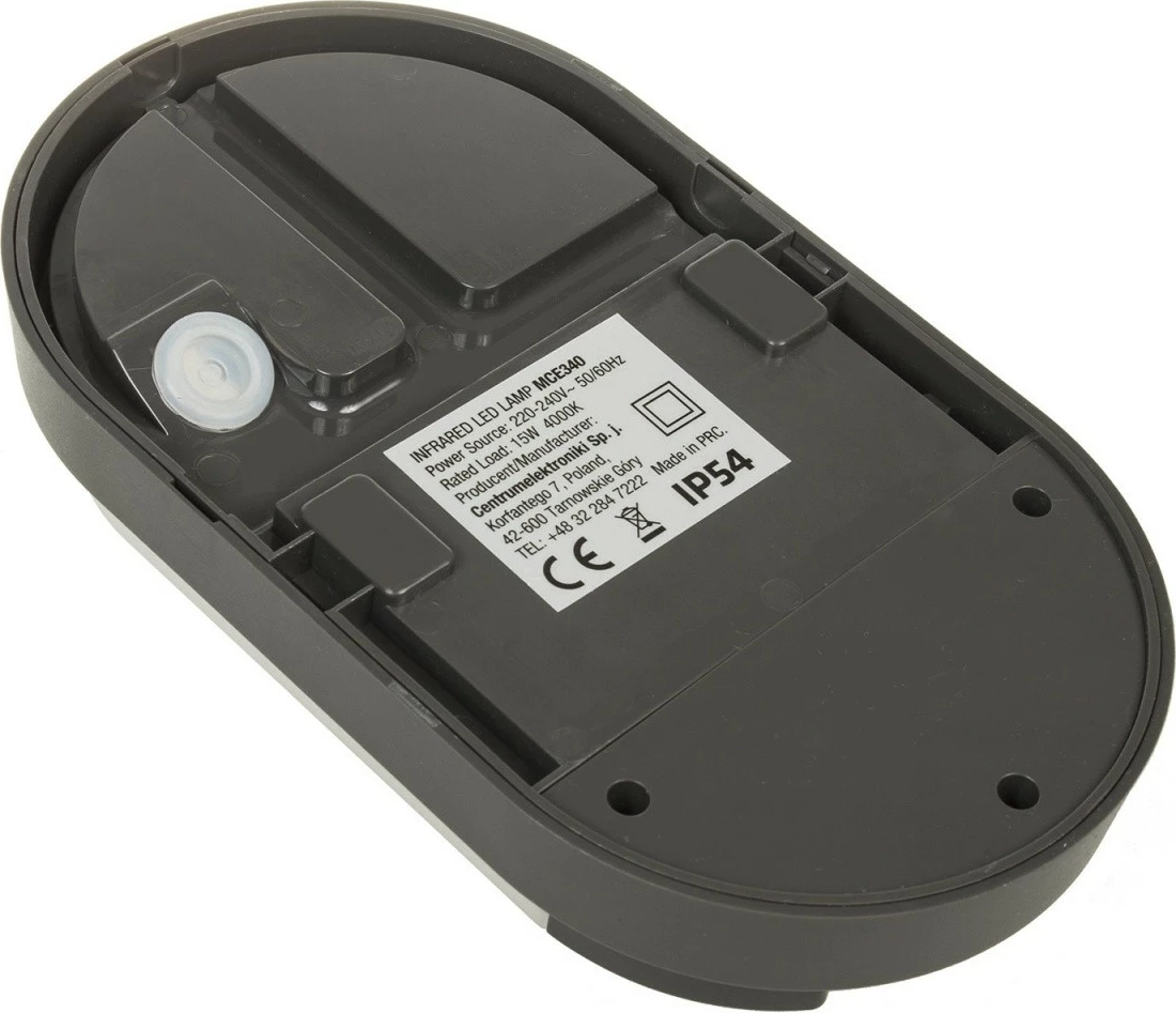 LED svetilka z gibanjem Maclean MCE340 GR, 15W, 4000K, siva