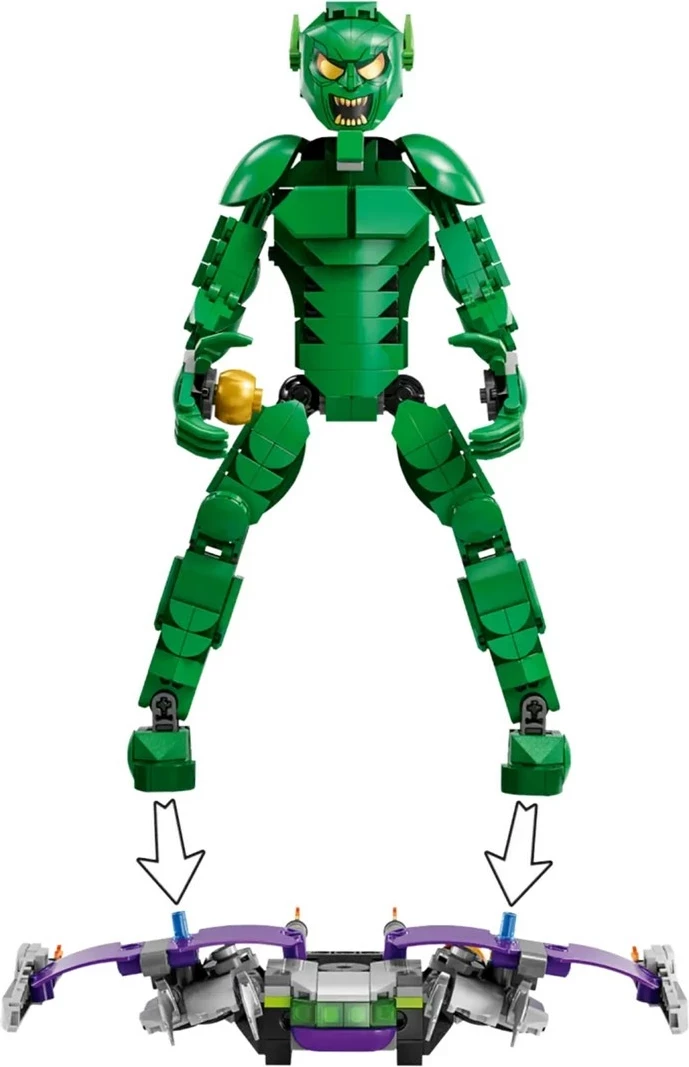 Sestavljiva figura Green Goblin, LEGO Marvel 76284