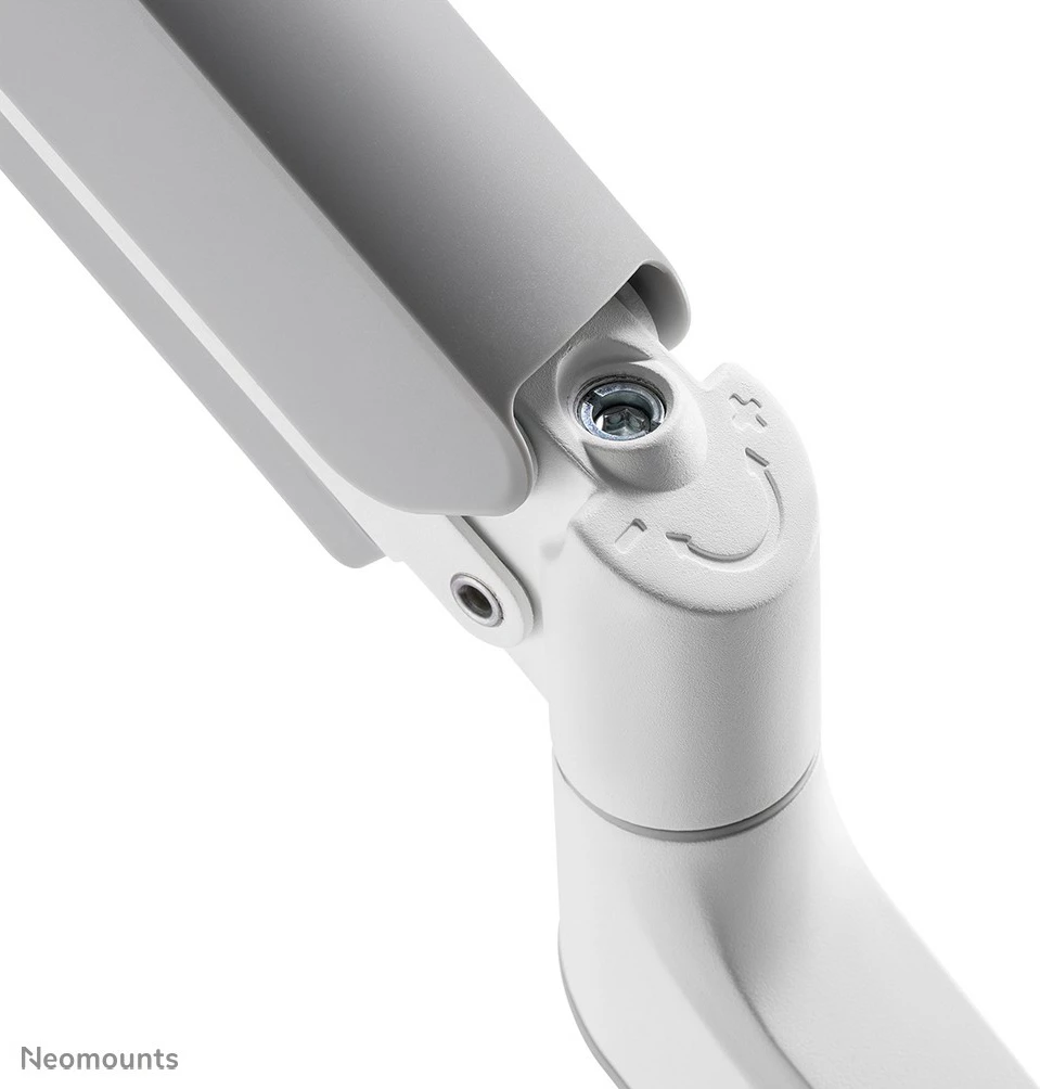 Nosilec za monitor za mizo Neomounts, s sponko/čepom, 8 kg, 43,2 cm (17"), 81,3 cm (32"), 100 x 100 mm, bel