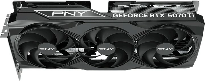 Grafična kartica PNY RTX 5070 Ti VERTO OC, 16GB GDDR7, 3 ventilatorji, črna