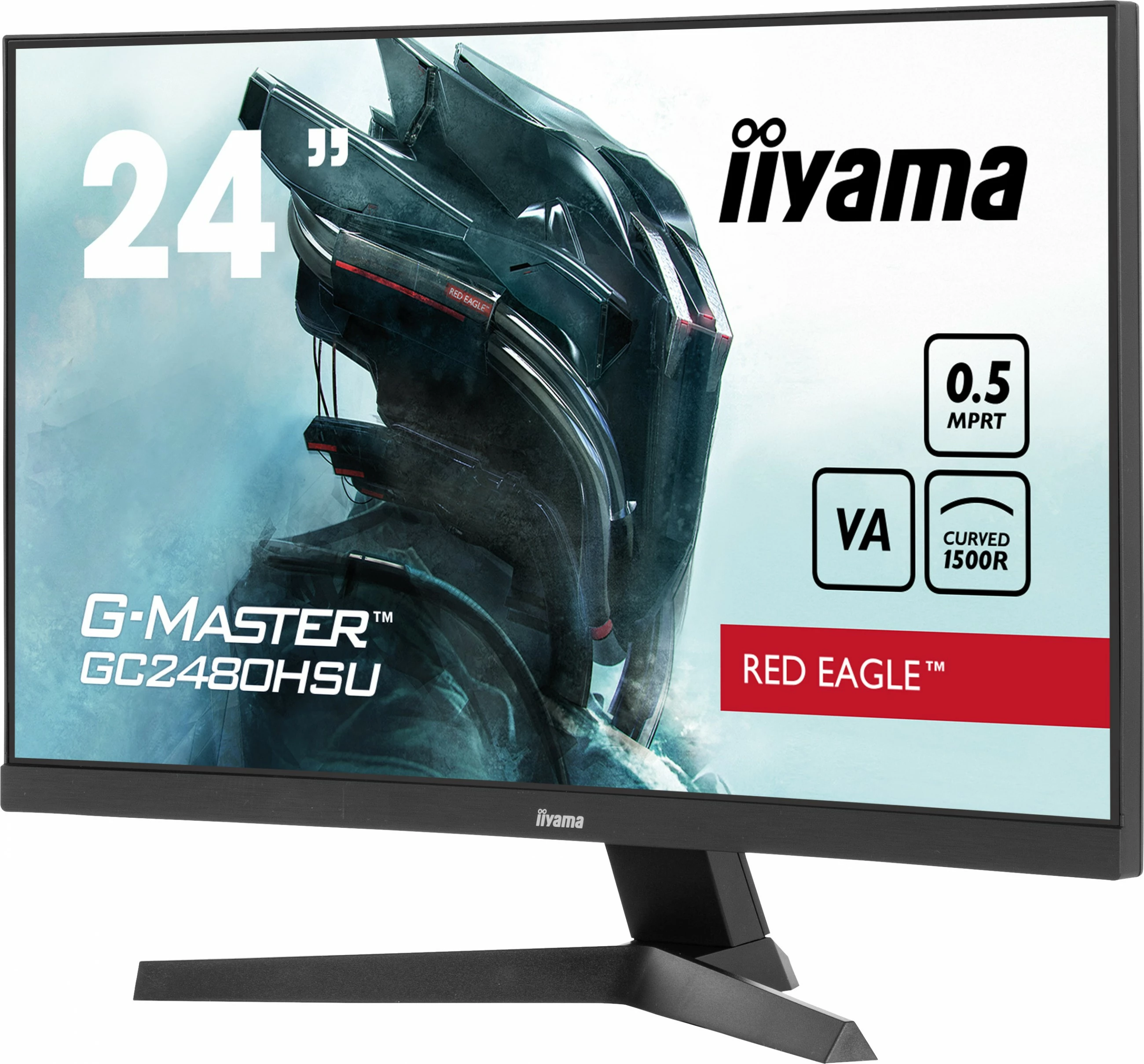 Zakrivljeni 24-inch monitor Full HD, 180Hz, 0,5ms iiyama G-MASTER GC2480HSU-B1, črn
