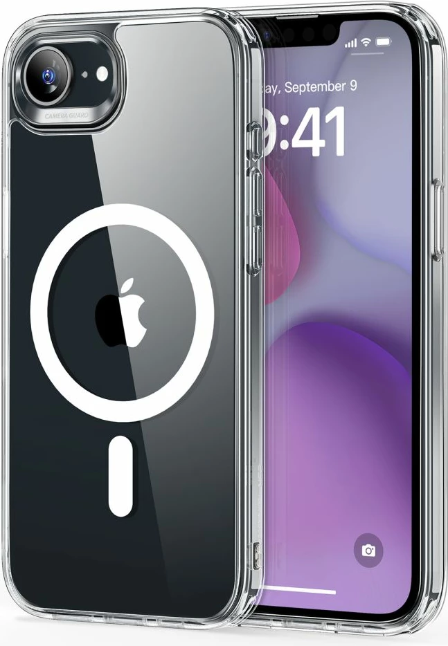 Prozoren ovitek ESR Classic Hybrid HaloLock za iPhone 16e