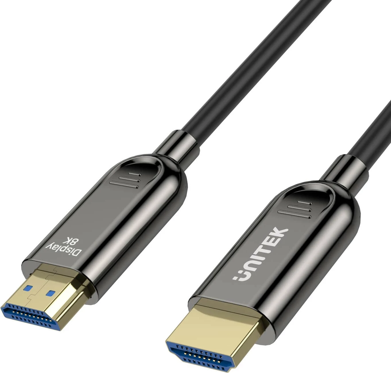 Optični HDMI kabel Unitek 2.1 AOC 8K 120Hz 10 m, črno-siv