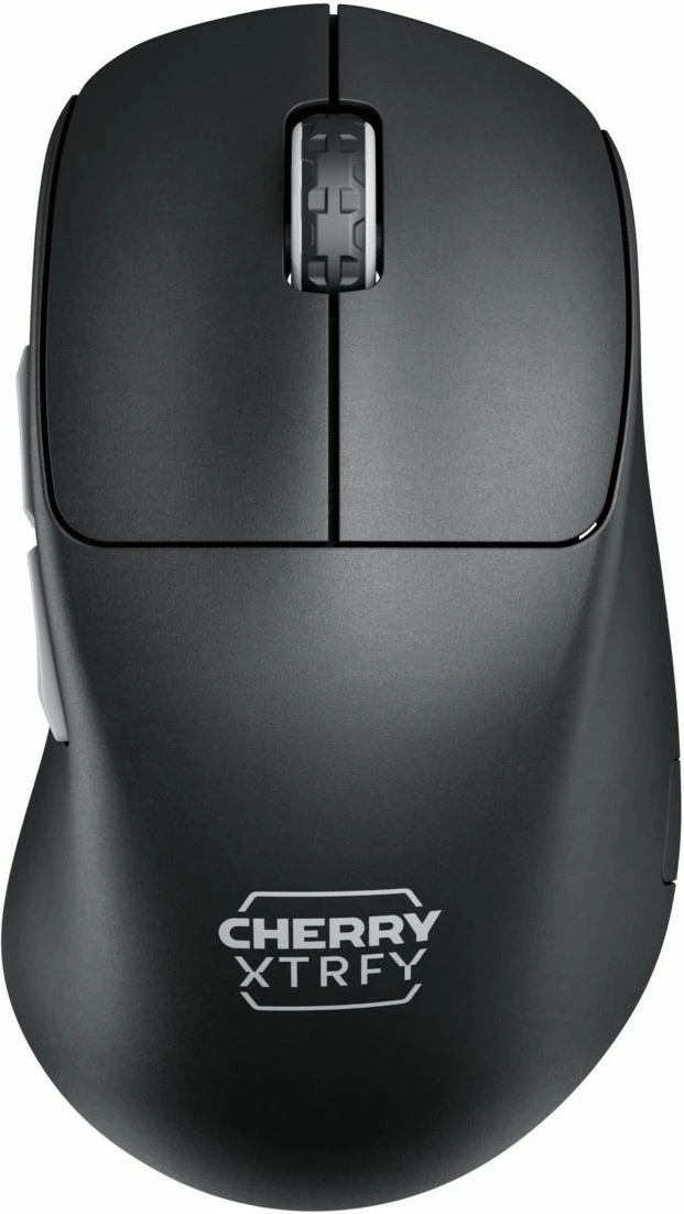 Ergonomski brezžični gaming miš XTRFY CHERRY M64 Pro, 26000 DPI, črn in srebrn