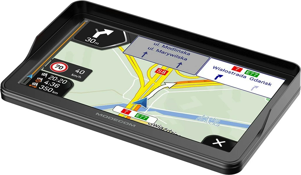 Navigacija za avtomobile in tovornjake z iGO Navigation Truck, MODECOM FreeWAY CX 7.3, 16 GB, črn