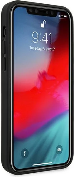 Ovitek za iPhone 12 Pro Max 6,7", trden, On Track Perforated, črn, Ferrari FESPEHCP12LBK