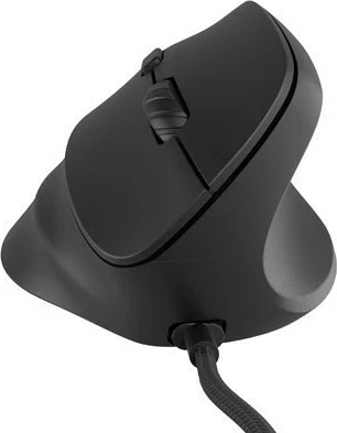 Vertikalna miška Natec Crake 2 Pro, 12800 DPI, 6 gumbov, črna