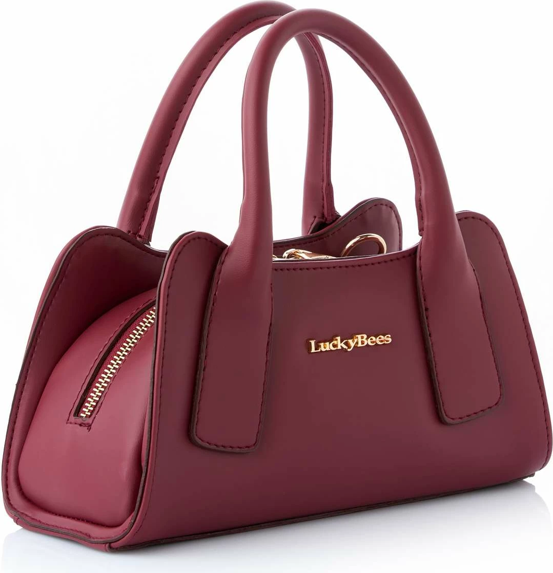 Ročna torbica burgundy, Lana Lucky Bees