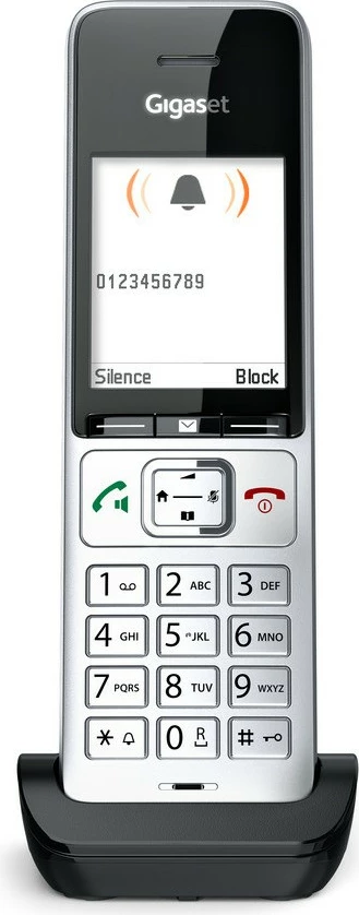 Analogni/DECT telefon Gigaset COMFORT 500HX, črn/srebrn