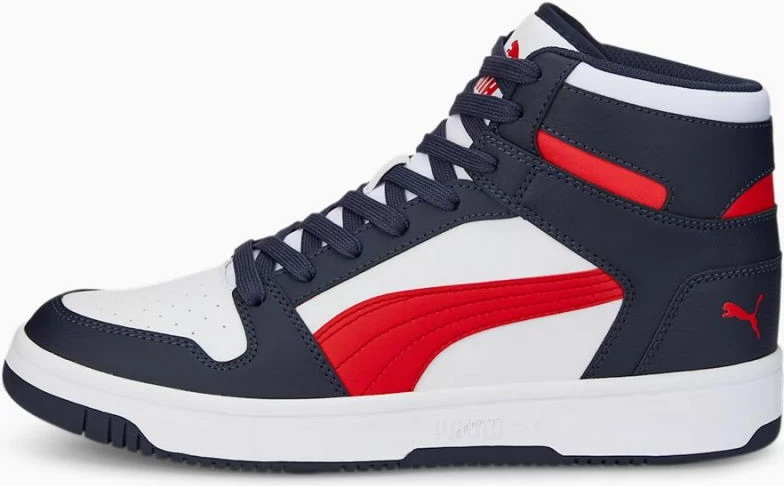 Superge za moške, bele z rdečimi in temno modrimi detajli, Puma