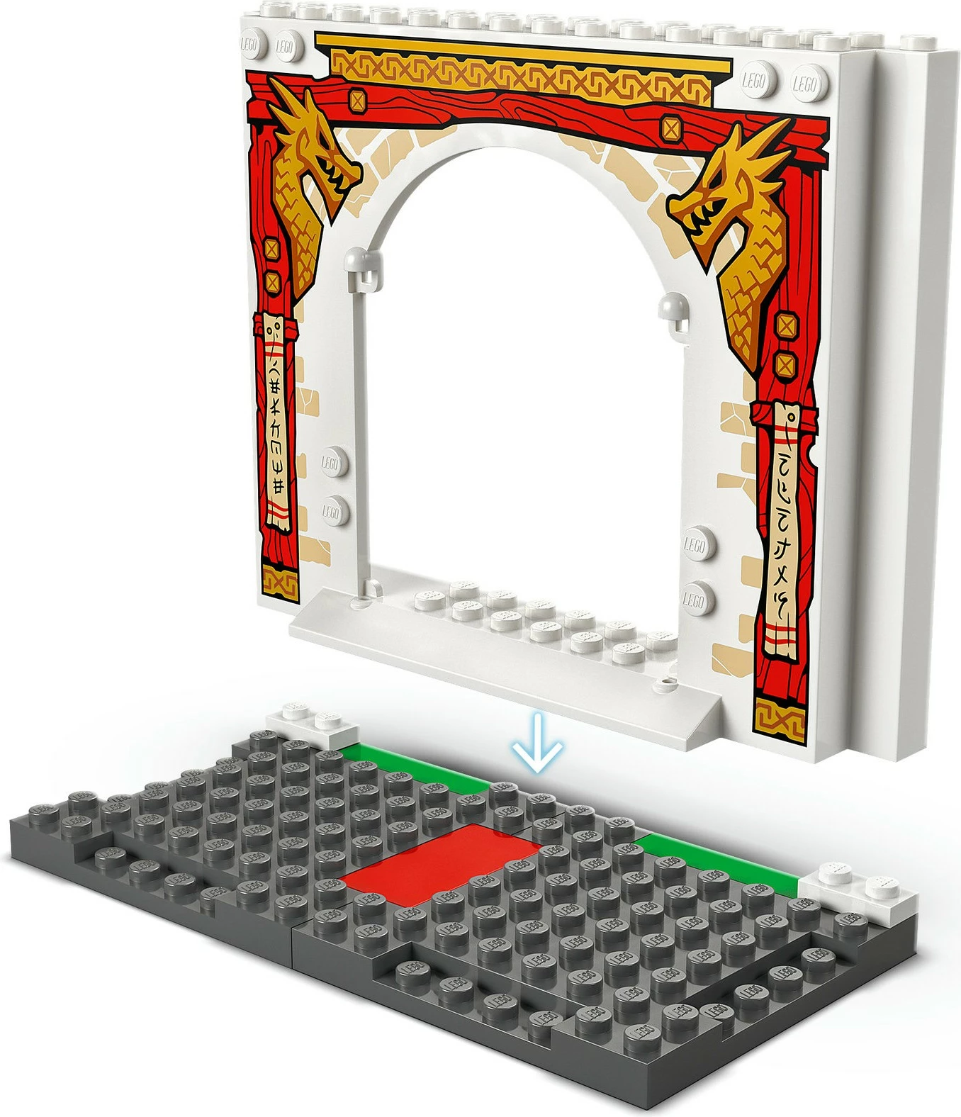 Set za gradnjo Spinjitzu tempelj LEGO Ninjago 71831, 158 kosov, večbarven