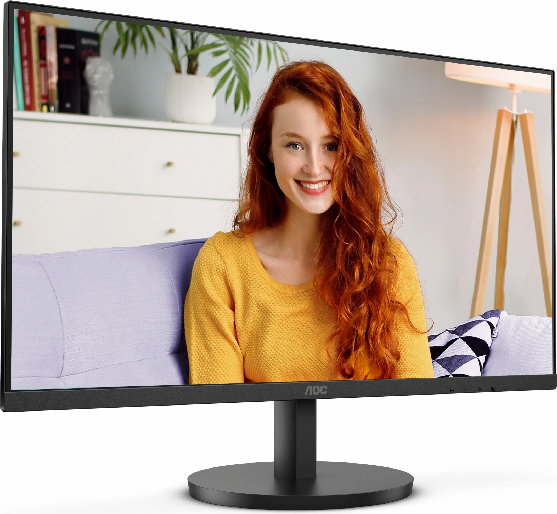 27" 4K Ultra HD monitor, AOC U27B3M, LCD, črn