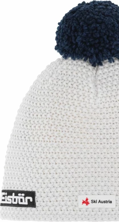 Kapa s cofkom Eisbar, bela in modra