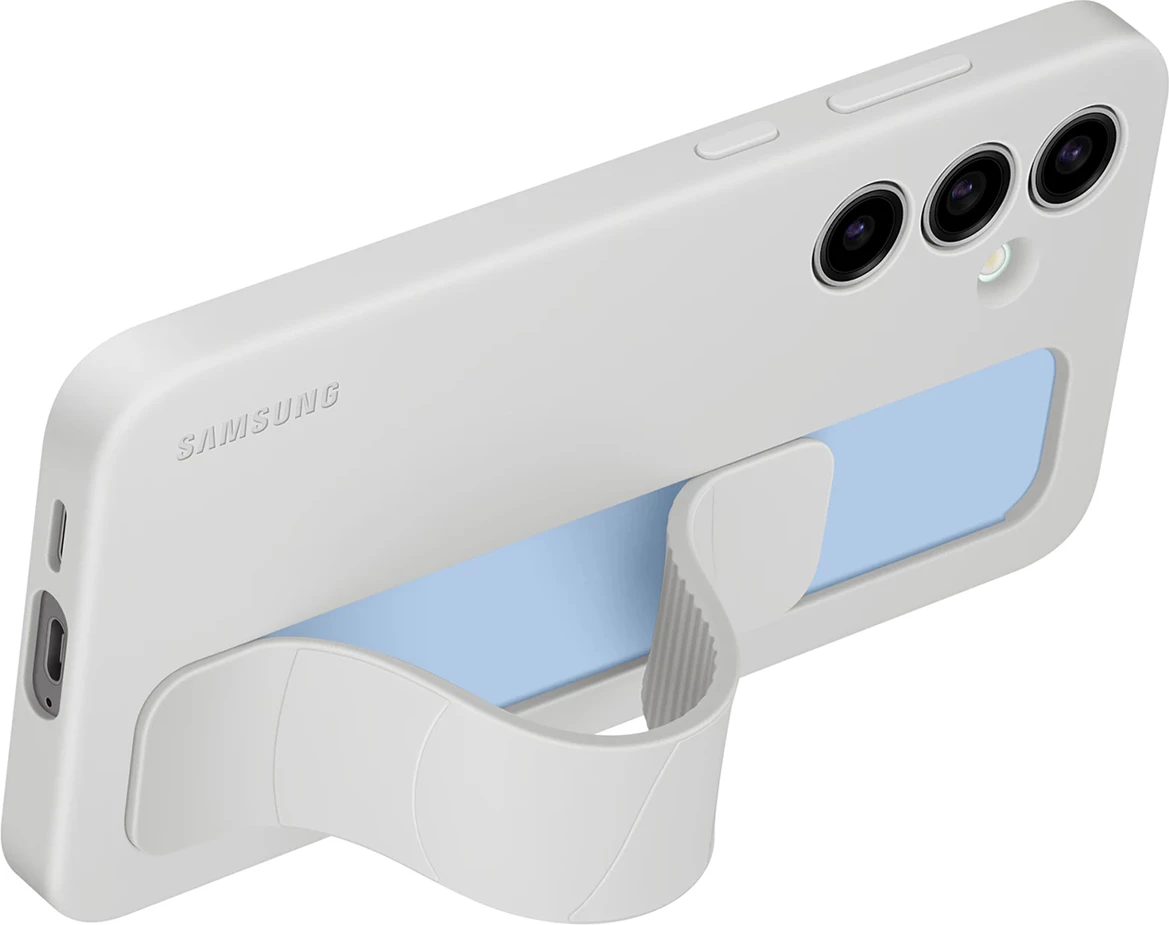 Ovitek za telefon z držalom in stojalom za Samsung Galaxy S24 FE, Samsung EF-GS921CLEGWW, siv