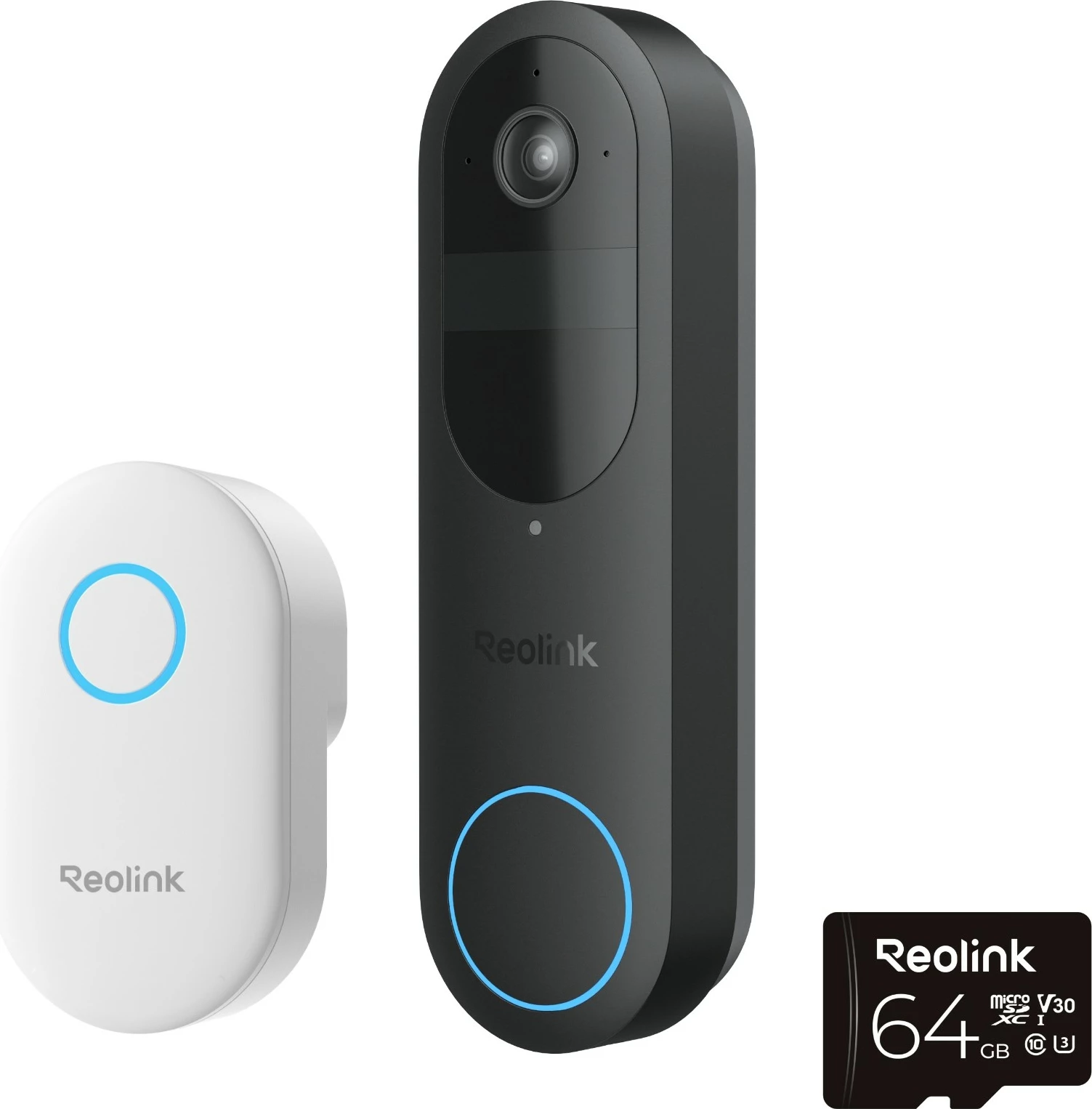 Kamera za vrata Reolink D340B, 4 MP, 64GB, črna