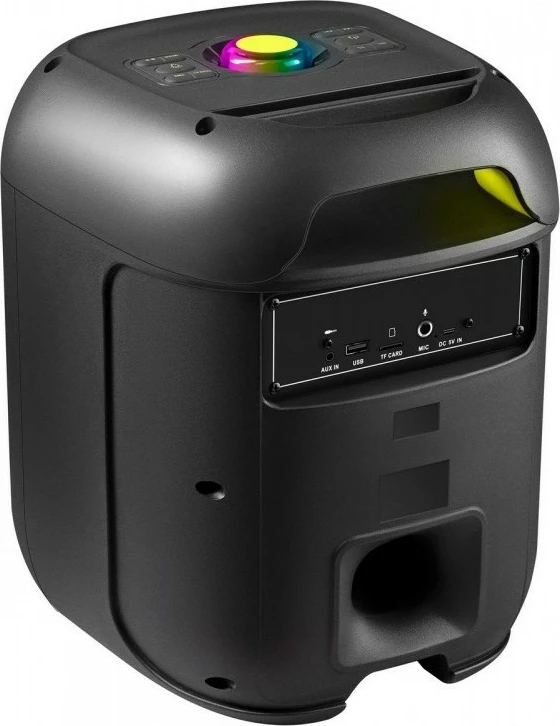 Prenosni zvočnik Defender Boomer, 65 W, Bluetooth, LED, črn