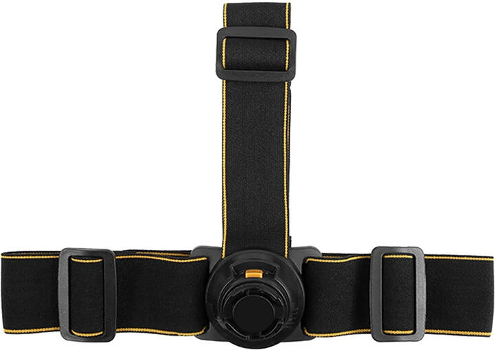 Trak za glavo z nosilcem za športno kamero Puluz PU1050B, nastavljiv, črn