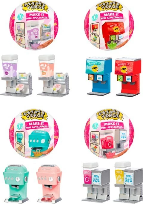 Miniaturni set gospodinjskih aparatov Make It Mini Appliances MGA Miniiverse, 8 kosov, večbarven