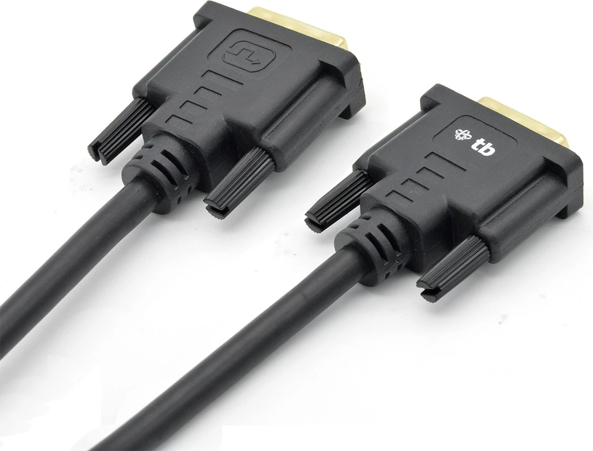 Kabel DVI-D 24+1 pin, 1,8 m, črn, pozlačeni kontakti, TB AKTBXVD24DVI18B