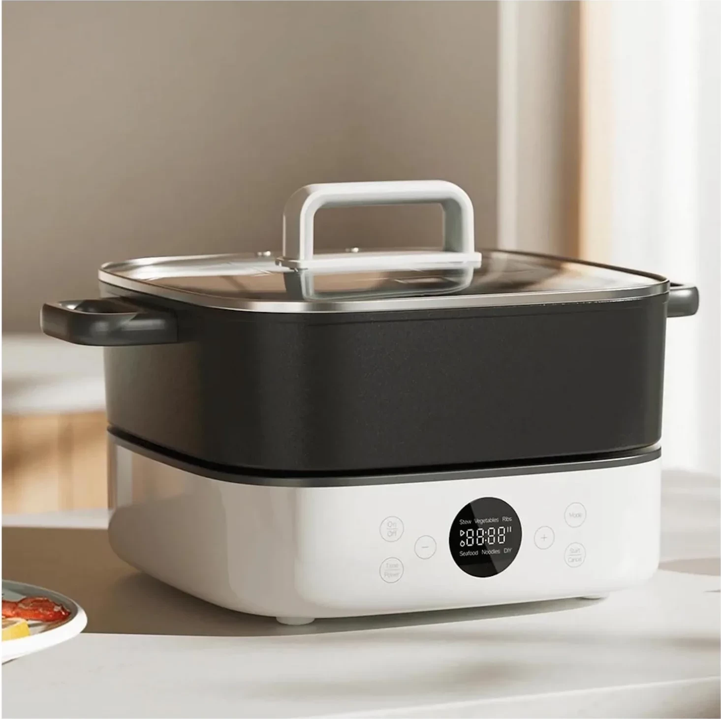Multicooker 6 L, črn, Xiaomi Multifunctional Hot Pot Cooker