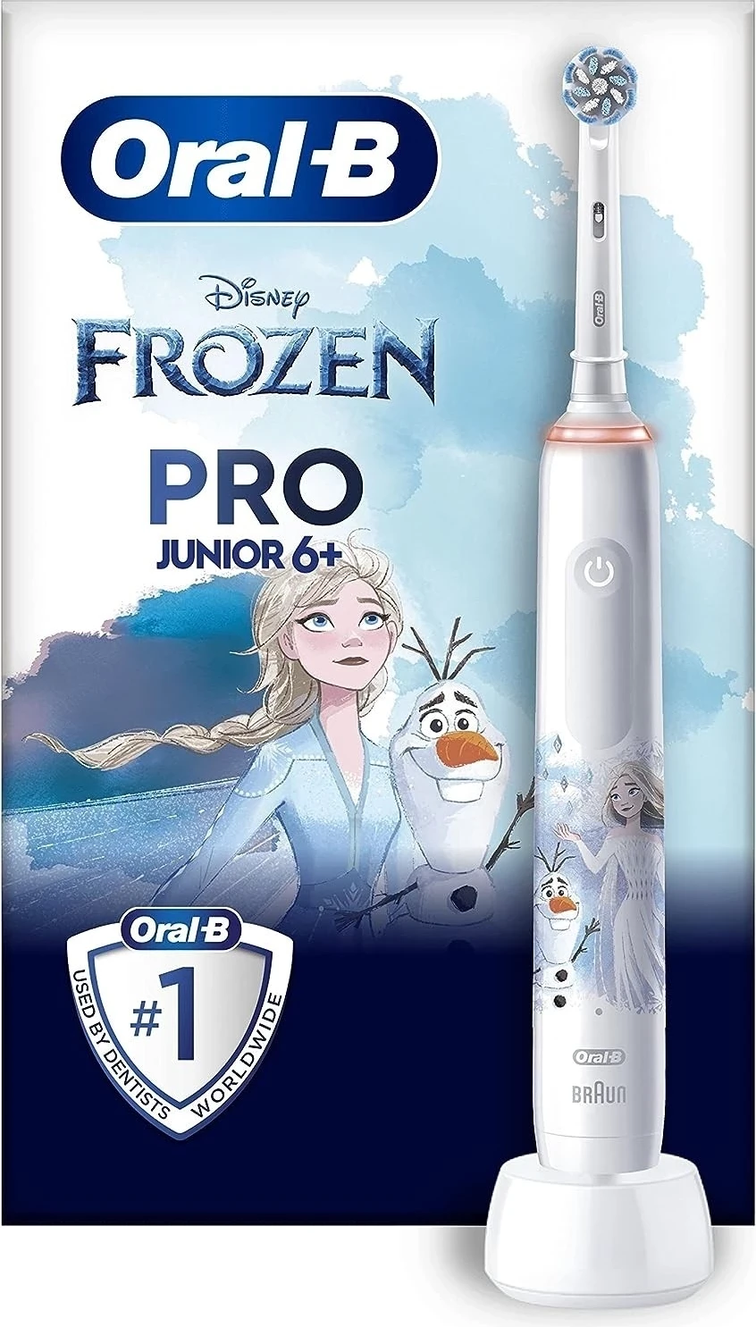Električna zobna ščetka Pro Junior 6+ Frozen Oral-B, bela