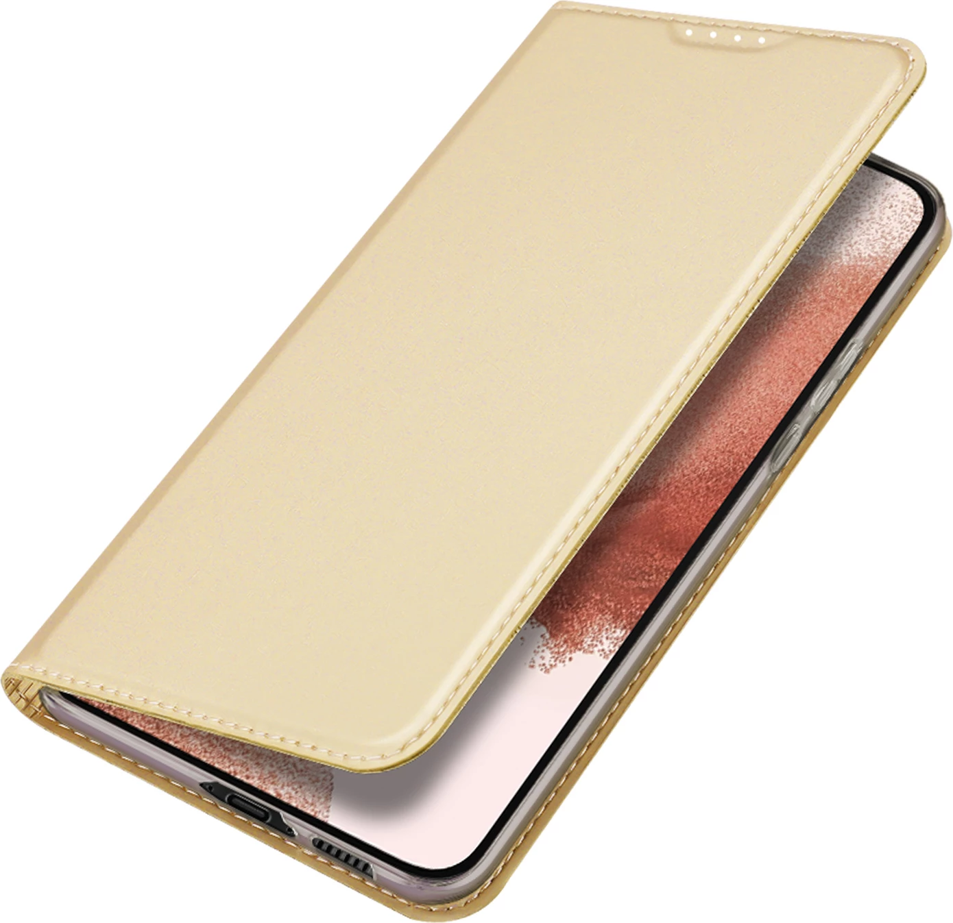 Ovitek za telefon Skin Pro Dux Ducis za Samsung Galaxy S23+, z žepom za kartice, s funkcijo stojala, zlata