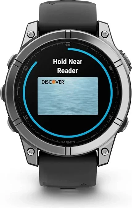 Multisport GPS pametna ura 47 mm, Garmin Fenix, nerjaveče jeklo s črnim silikonskim pasom
