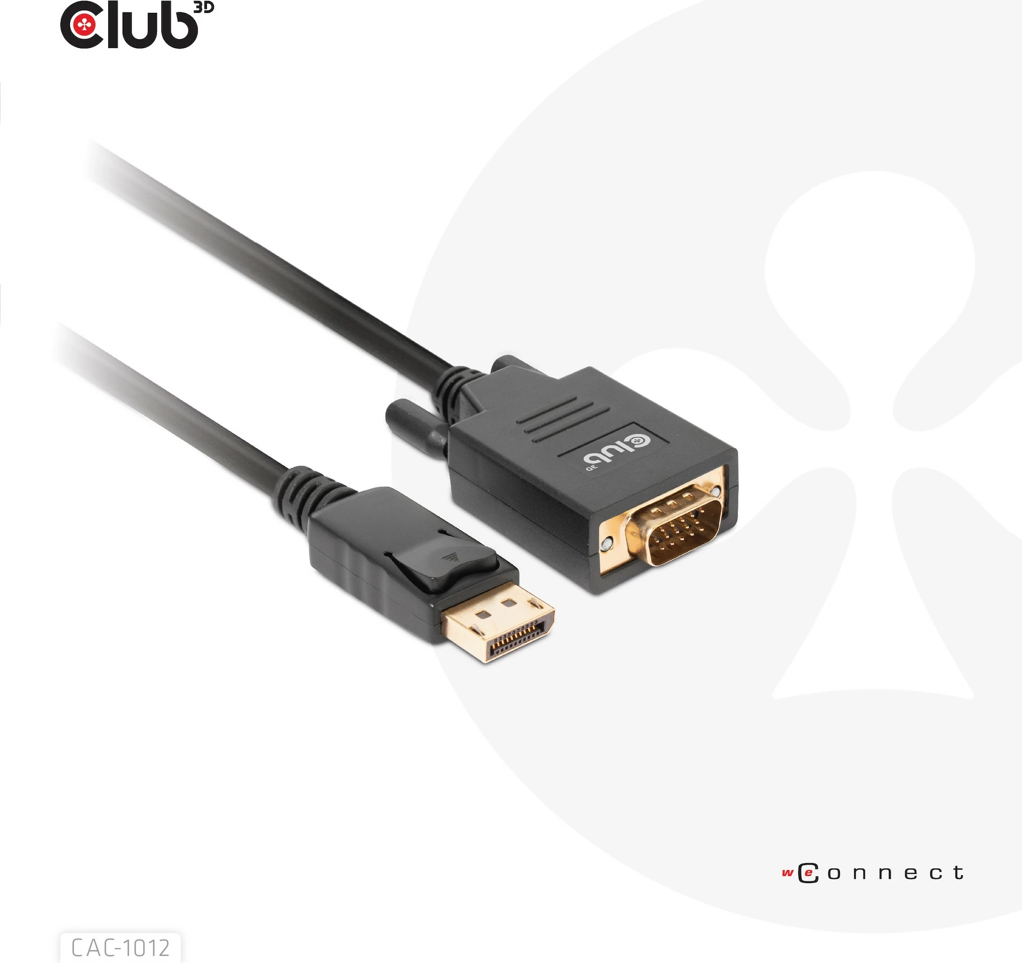 Kabel DisplayPort na VGA Club3D 2 m, črn