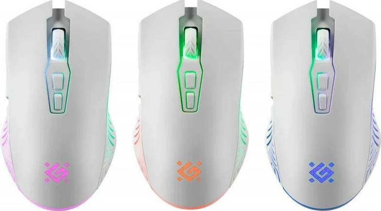 Brezžična miška, 3200 DPI, 7 gumbov, bela Defender PANDORA RF