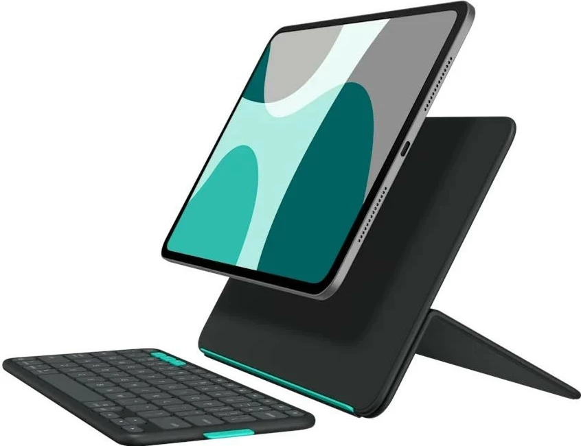 Ovitek s tipkovnico Logitech Flip Folio za iPad Pro in Air 11", grafit