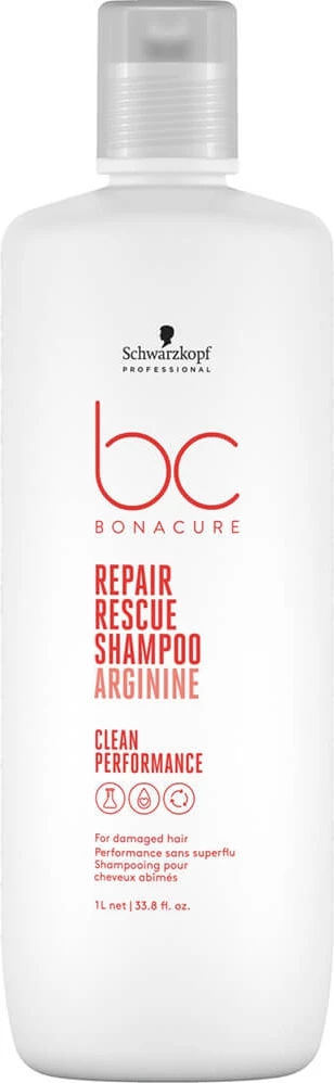 Regeneracijski šampon za poškodovane lase, za ženske Schwarzkopf Professional BC Bonacure Repair Rescue, 1000 ml